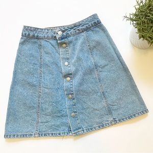 Pull & Bear - High waisted denim skirt